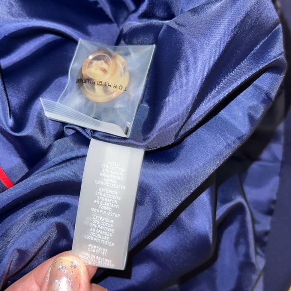NWT Tommy Hilfiger classic Navy Blazer Jacket - Picture 6 of 7